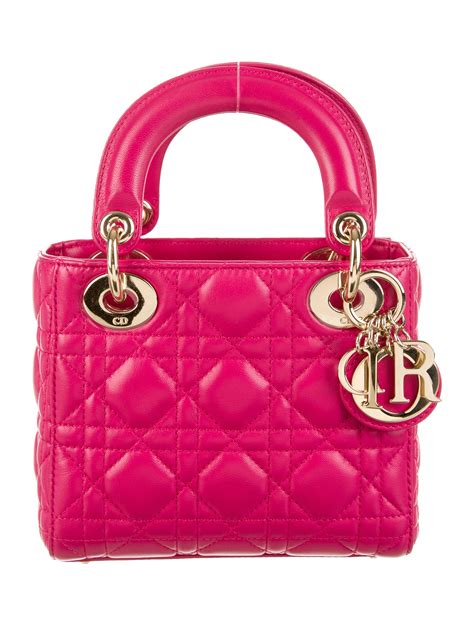 pink mini lady dior bag|christian Dior purse mini.